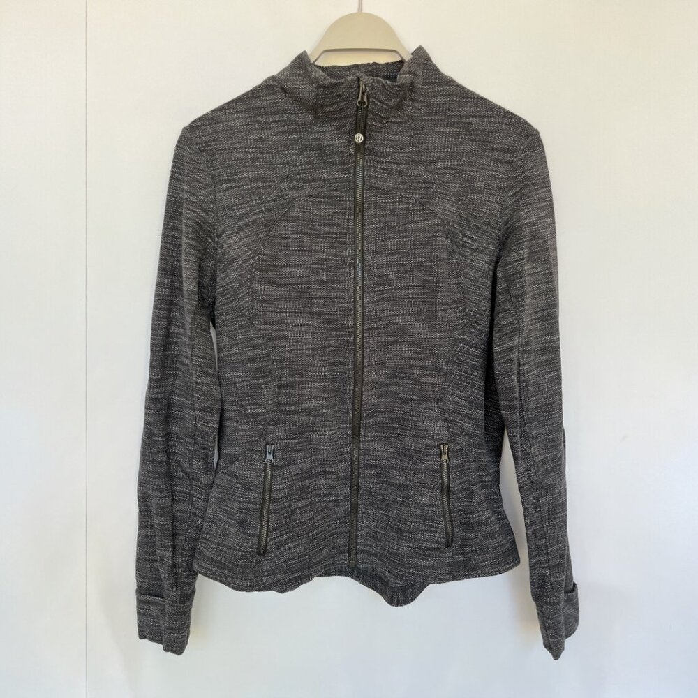 Lululemon Heathered Full Zip Scuba High Neck Jacket
